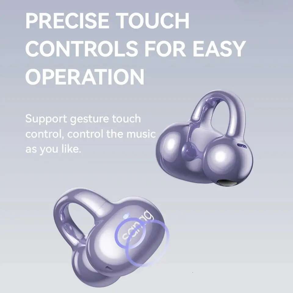 Sanag S6S FreeClip 3D Stereo Sound Bluetooth Headphones Open Earphone Ear Clip OWS Sport Wireless Headset TWS Earbuds