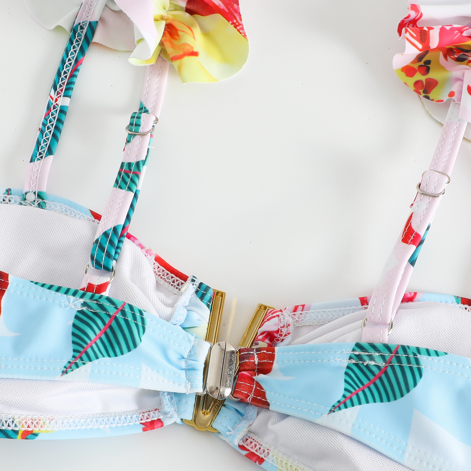 2025 New Split Women's Bohemian Style Printed Long Skirt Swimsuit