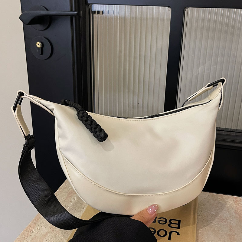 2025S Designer Women S Bag Casual Nylon For Women New Fashionable Korean Underarm Versatile Single Shoulder Crossbody Dumpling Bag