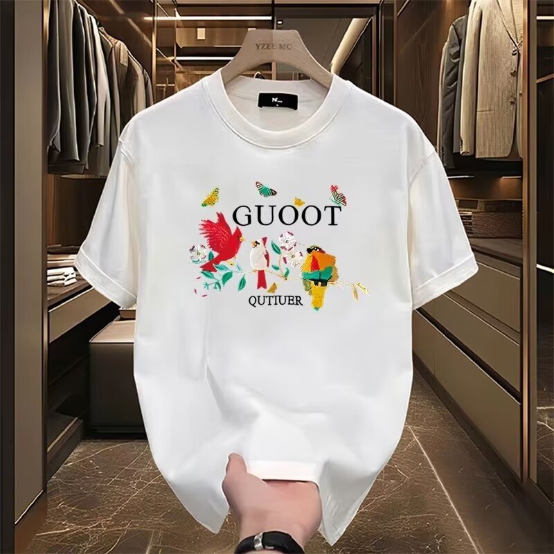 2025 Designer Short Sleeve American fashion brand short for summer new loose and versatile half sleeved T-shirt top high-end men's clothing