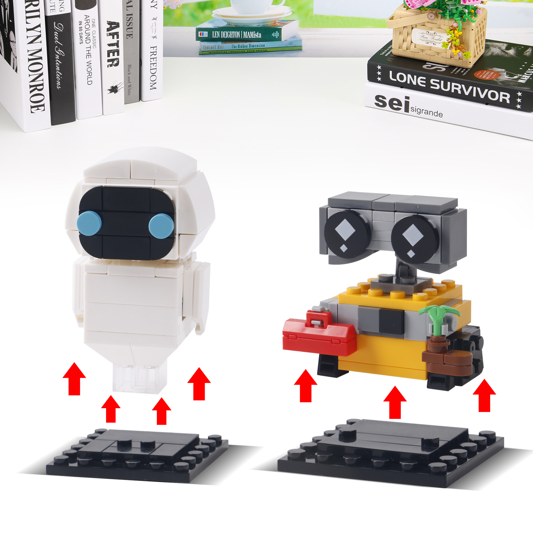 Series Wall E Cartoon The Robot Eva 155PCS Building Blocks Classic Movie Anime Bricks Model Kits Cute Toys Kids Gifts