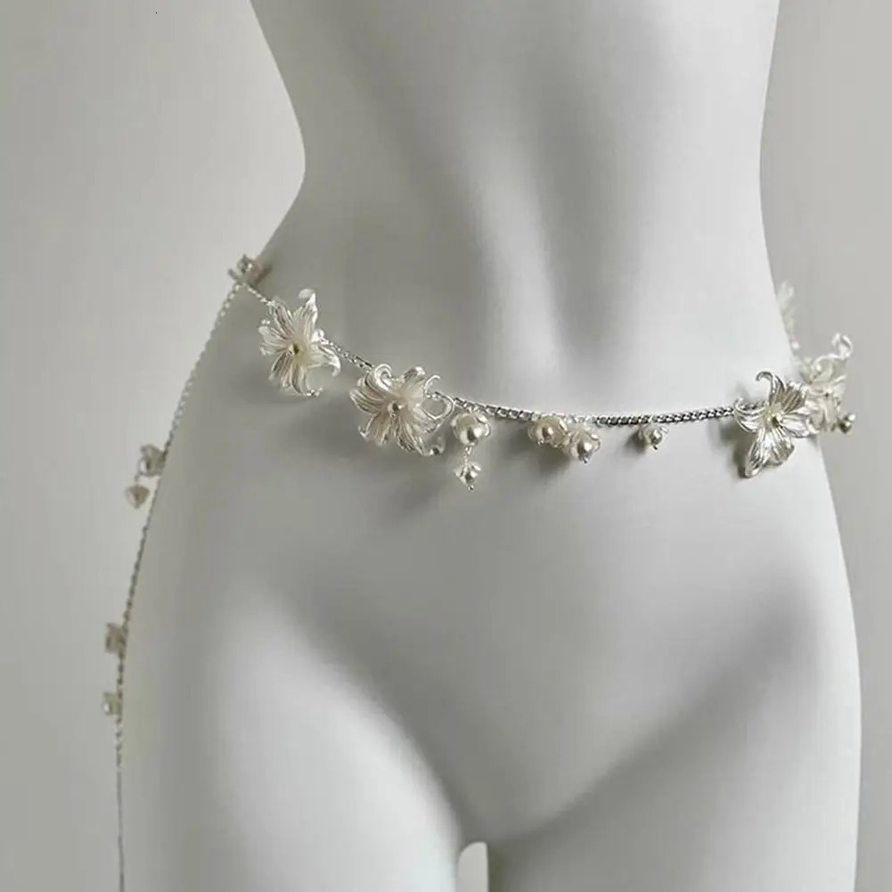 Fashion Y2K Retro Multilayer Pearl Waist Chain Belt For Women - Stylish Body Jewelry Accessories For Party Casual Wear 250402