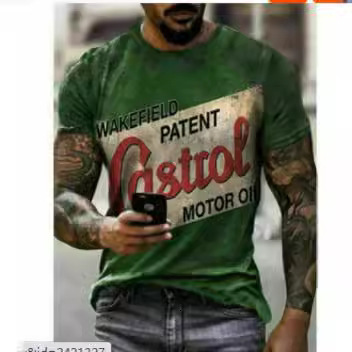 New mens clothing youth personalized sports 3D letter plus size printed T-shirt for men