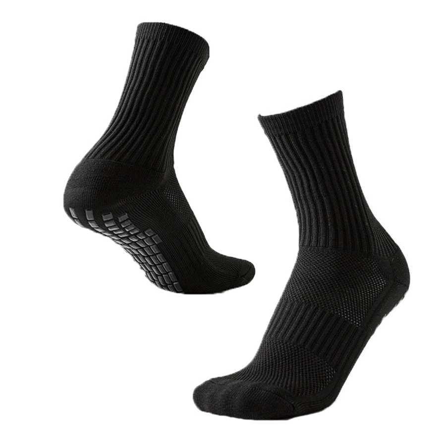 4Pair Breathable Non-Slip Grip Socks for Men Womens Football Basketball Baseball Rugby Soccer Cycling Running Tennis Exercise D260313