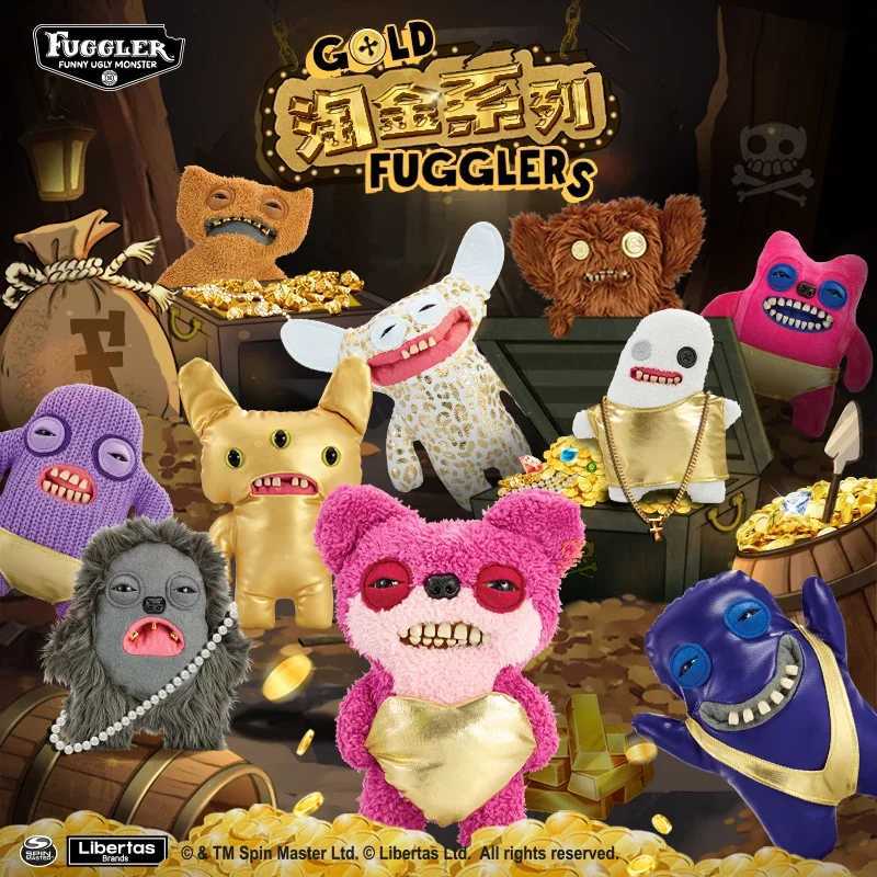 Fuggler Funny Ugly Monster Gold Rush Series Soft Plush Toy Funny Tooth Figurine Collectible Plush Toy Birthday Gift J251106
