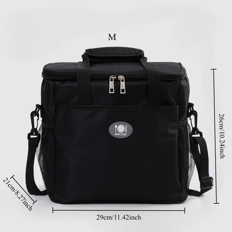 Aluminum foil thick waterproof insulation bag suitable for portable handbags in offices and schools reusable meal bags lunch boxes 250401