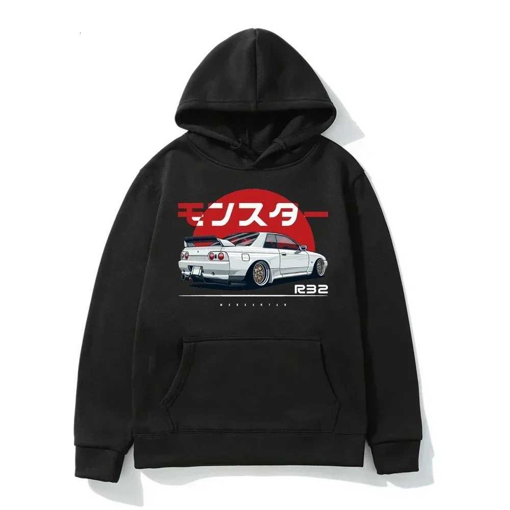 Mens and womens hooded oversized casual hoodie Monster Skyline printed fashionable clothing s-3XL2024 popular item W251106