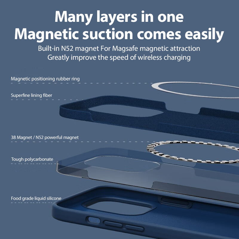 Luxury For Magsafe Magnetic Case For APPLE iPhone 15 14 13 12 11 Pro Max Plus Phone Cases Liquid Silicone Wireless Charge Cover