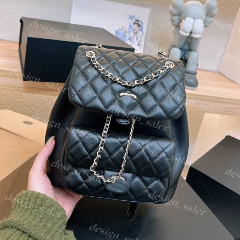 Backpack Style Woman Mini Backpacks 10A Small Bag Size 22*23cm 13*18cm designer bag book bags lady schoolbag books back pack string chain bookbag Leather