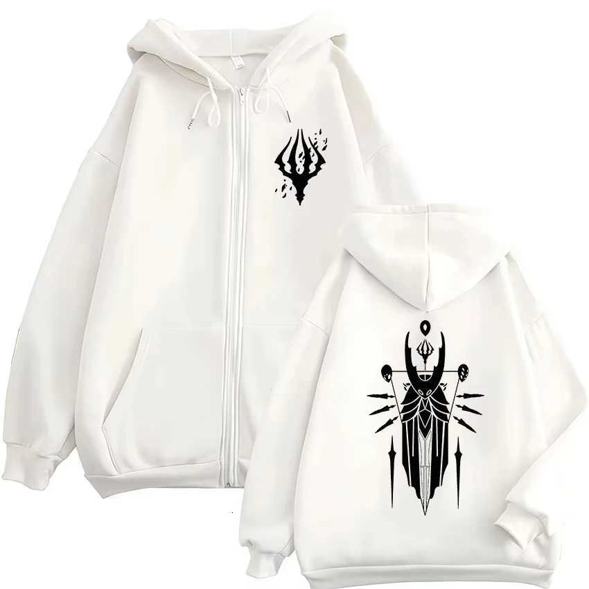 Hollow Knight Zip Up Hoody Unisex Fashion High Quality Fleece Zipper Sweatshirts Casual Harajuku Coats Jacket Hoodie Streetwear W251106