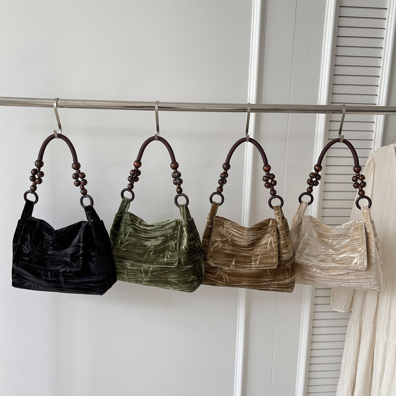 2025S Designer Women S Bag New Women S For Spring Summer Simple And Fashionable Embroidered Armpit Bag Niche Chinese Style Versatile Shoulder Bag