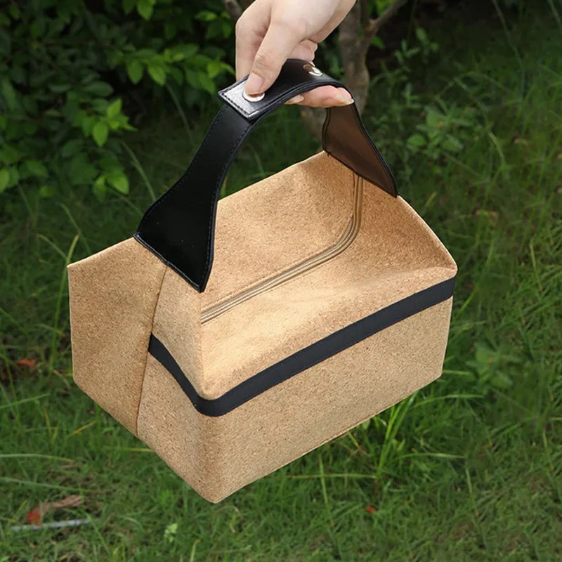 Wood sawdust bento bag office worker student lunch box dog multifunctional outdoor picnic coffee lid storage 250401