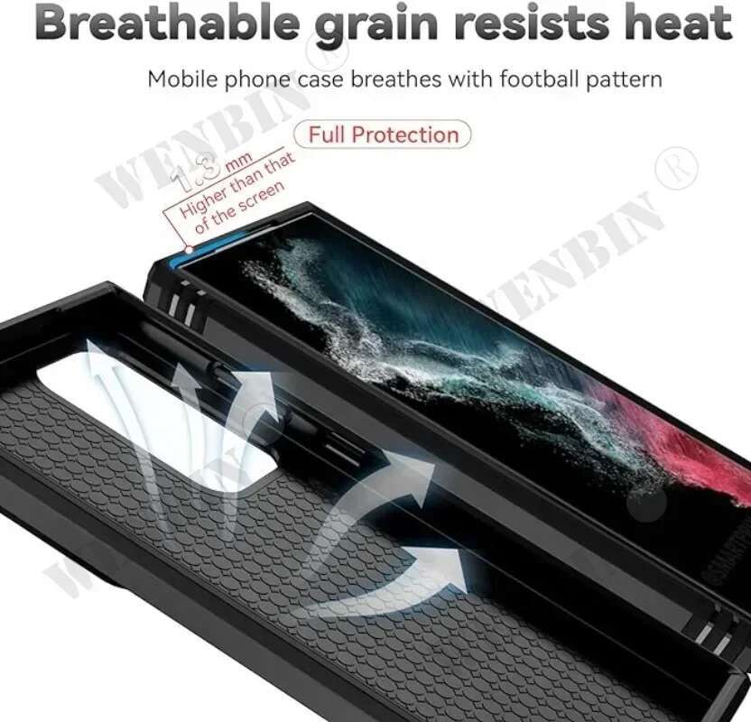 Case For Samsung S25 S23 S22 Ultra Plus S24 FE A56 A36 Heavy Duty with Camera 360 Degree Rotate Kickstand Shockproof Cover