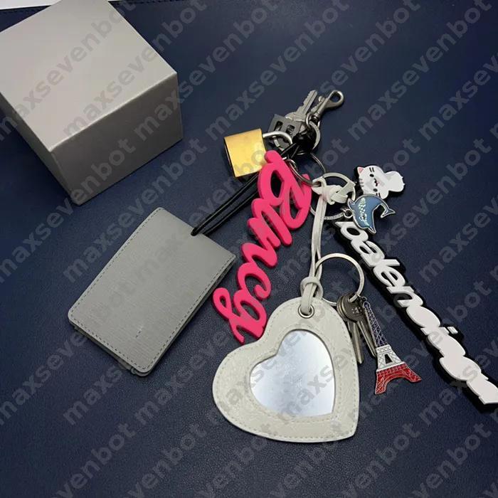 2025 New Keychain Charm Metal Lock Chain Letter Keychain Handbag Backpack Handheld Crossbody Car Key Product Fashion Decoration Accessories Rodeo Bag