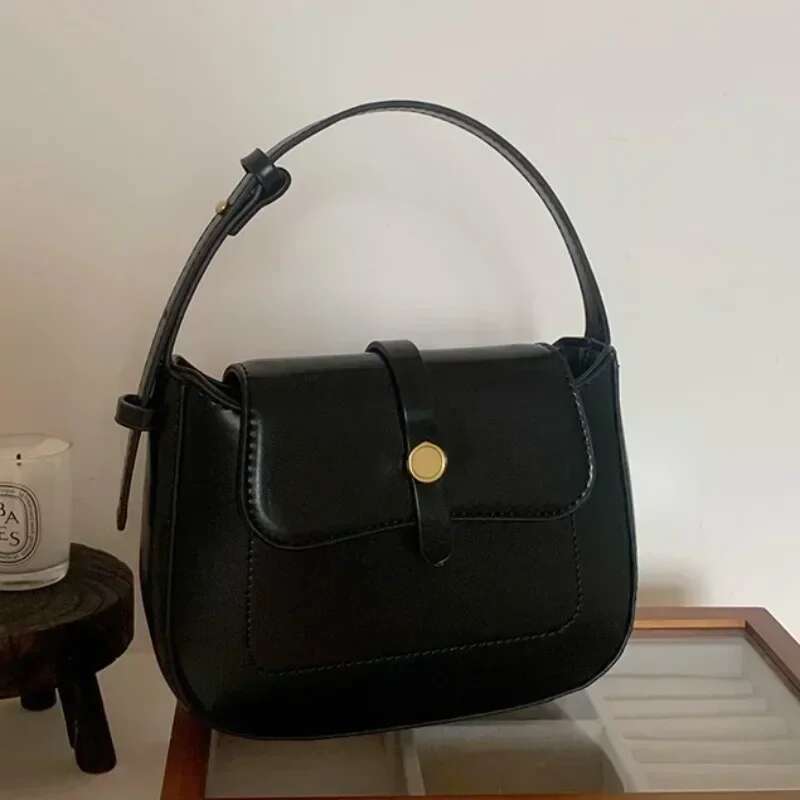 2025 Korea Style Niche New Retro Women's Bag Elegant All-Match Small Handbags Trendy Shoulder Underarm Hobo Designer Bags