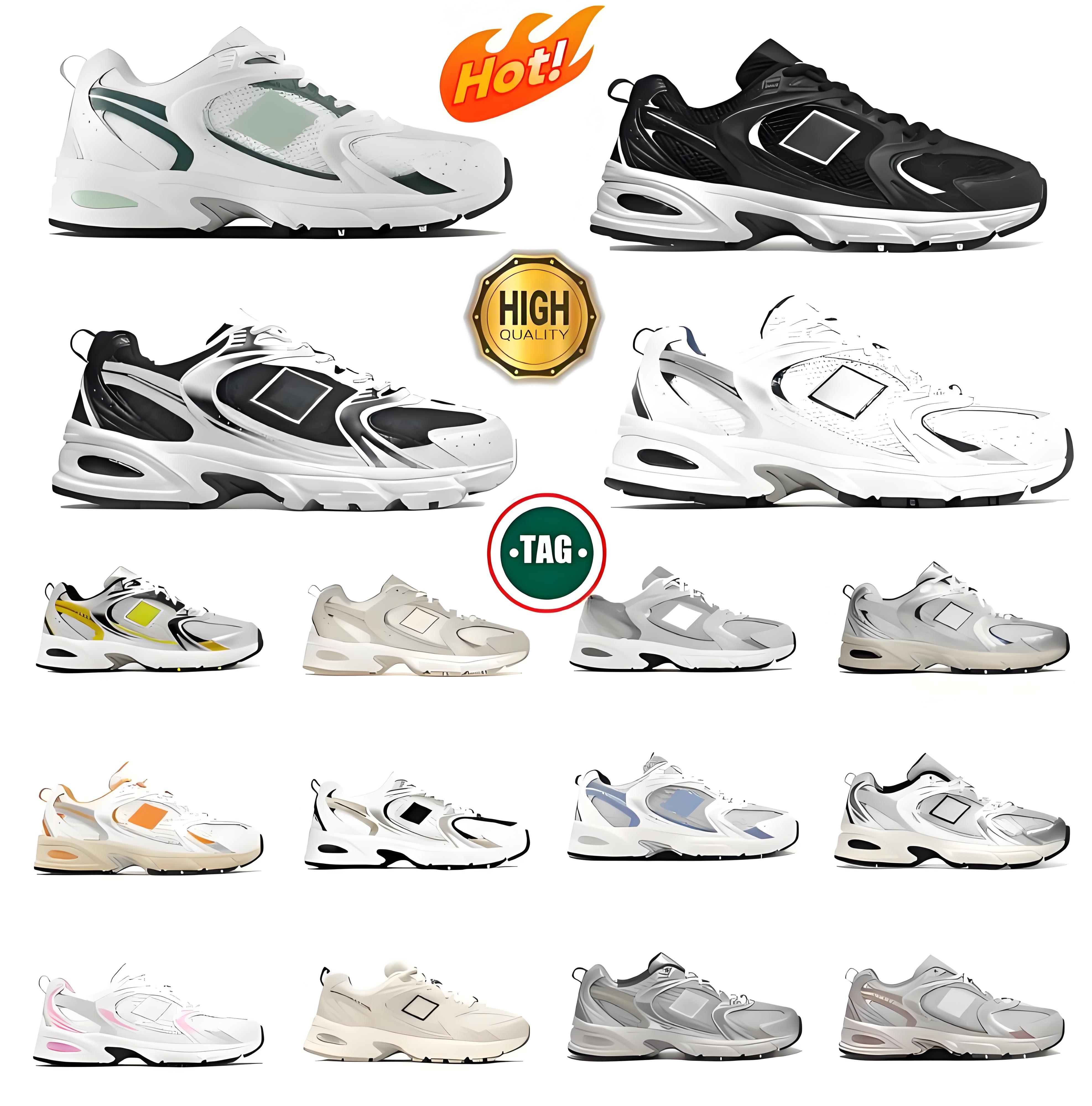 Top sale designer tainers New 530 shoes sea salt beige shoes brown suede print black white orange pink Grey Men's And Women's Outdoor S