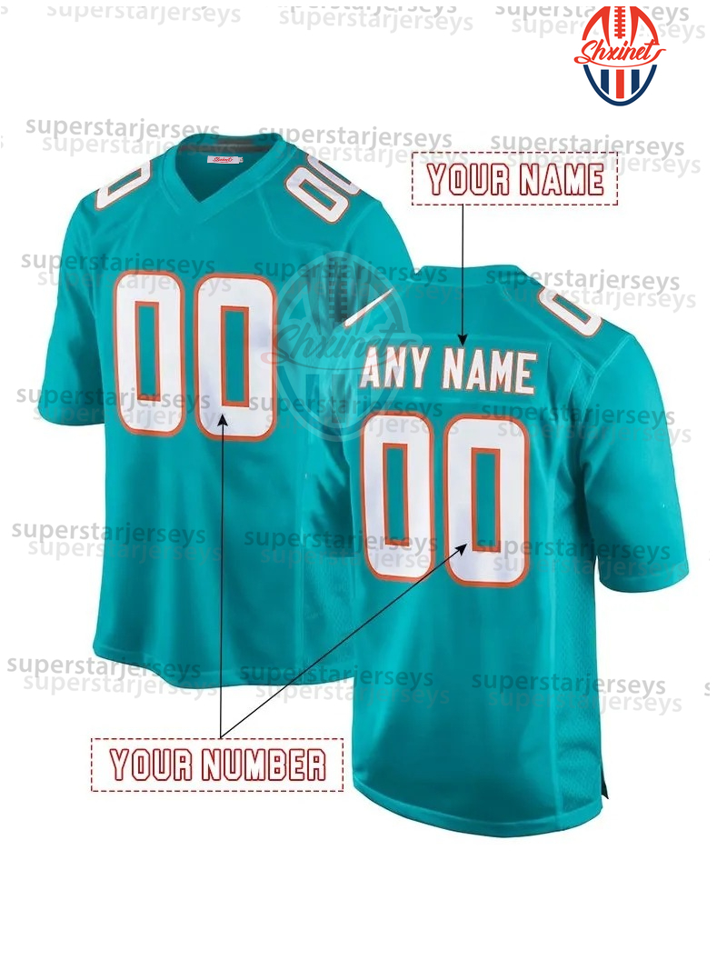 Personalized Custom 2025 Rivalries Football Jersey Tyreek Hill Tua Tagovailoa Jaylen Waddle Marino Devon Achane Jevon Holland Jaelan Phillips Braxton 