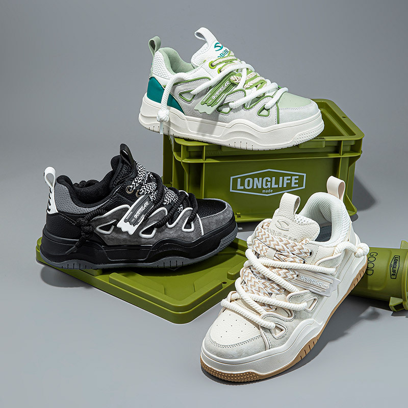 Free shipping summer style high-end Korean anti-slip spring style men's board shoes, rubber-soled fashionable and versatile white sneakers, breathable casual shoes