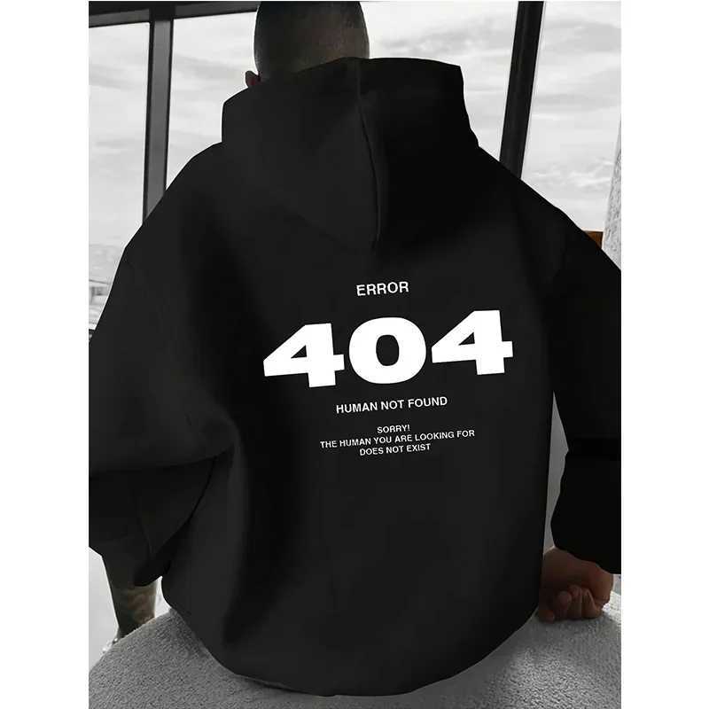 Mens Hoodies Pullover Spring Autumn Casual Hoodie Sweatshirts Print Hoodies Loose Black Sweatshirt For Male W251106