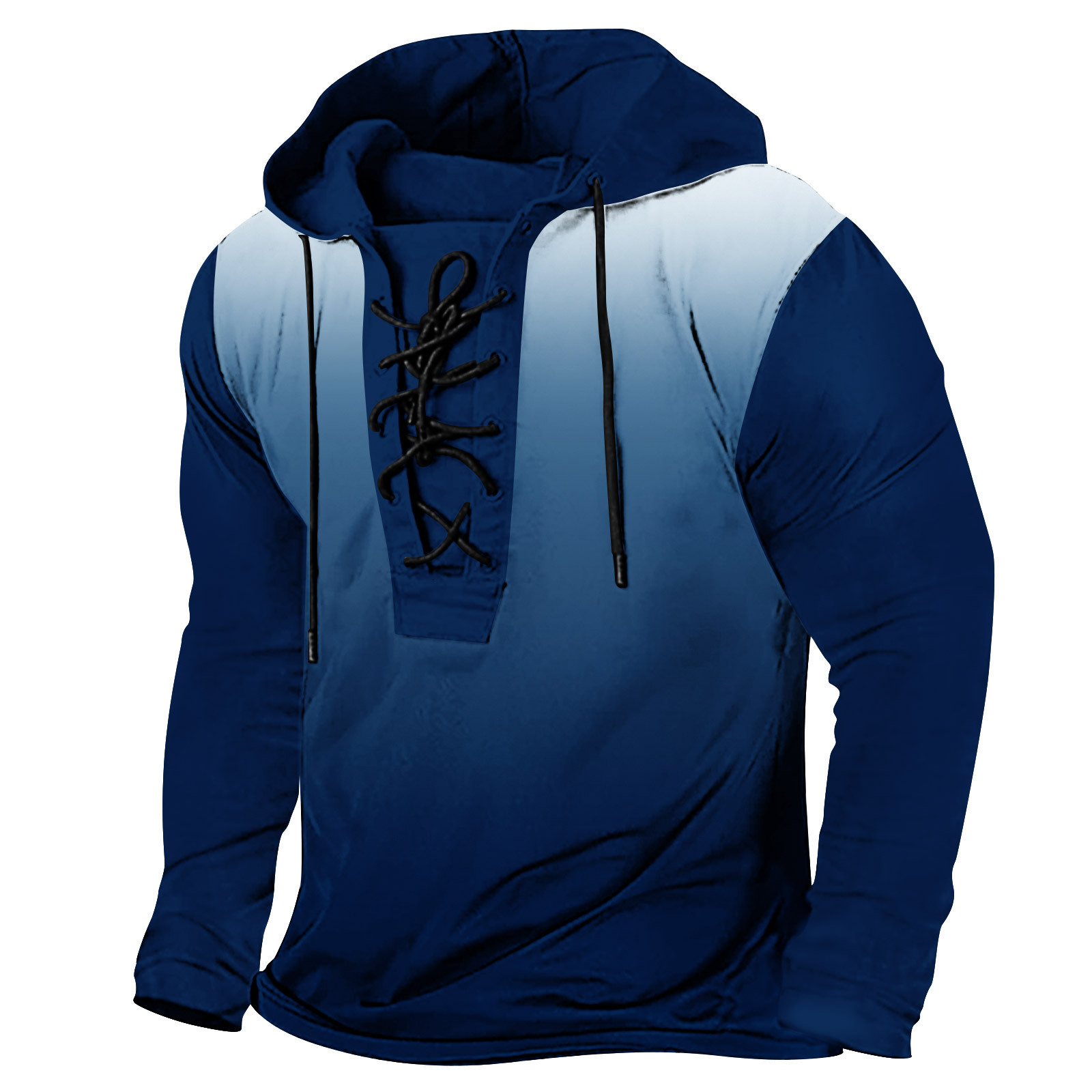 2025 New Spring Mens Wear Mens Tether Printed Hoodie Large Size Hoodie Long Sleeve T-shirt