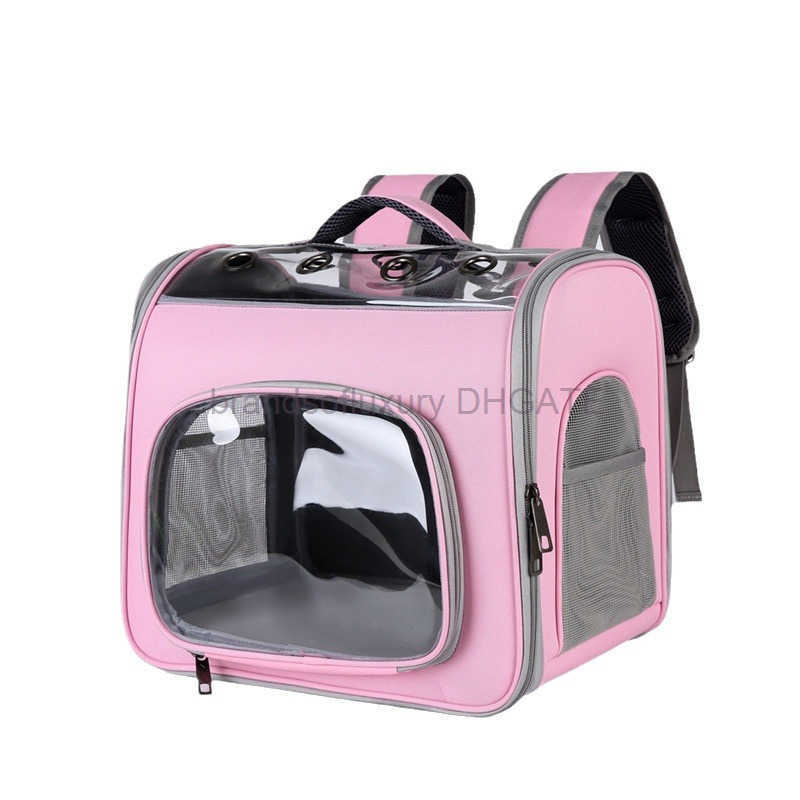 Double Shoulder Pet Bag Simple and Convenient Portable Cat Bag with Large Capacity Breathable Space Module Outgoing Dog Backpack