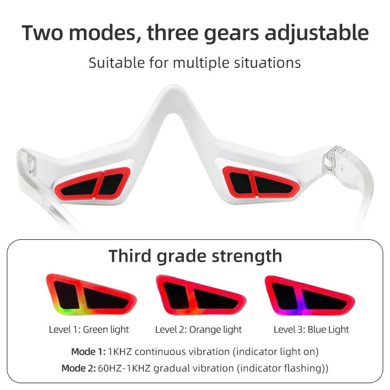 Red Light Theraphy 3D Eye Massager Relieves Eye Fatigue Electric Eyes Massage Beauty Remove Anti Wrinkle Eye Relaxtion Tool 250328