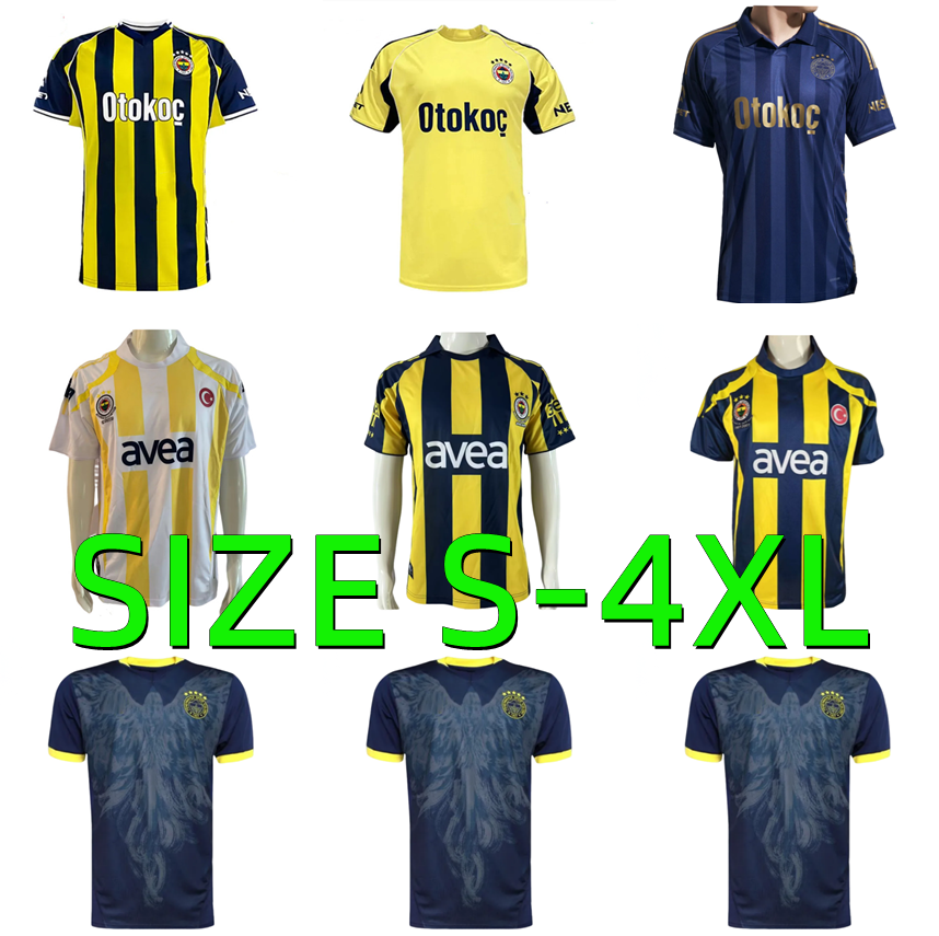 25 26 Fenerbahce soccer jerseys 2007 2008 2009 Retro DZEKO CRESPO ARDA GULER KAHVECI JOAO PEDRO BATSHUAYI SZALAI 2025 2026 Home Away third Football Shirt Men kids kit