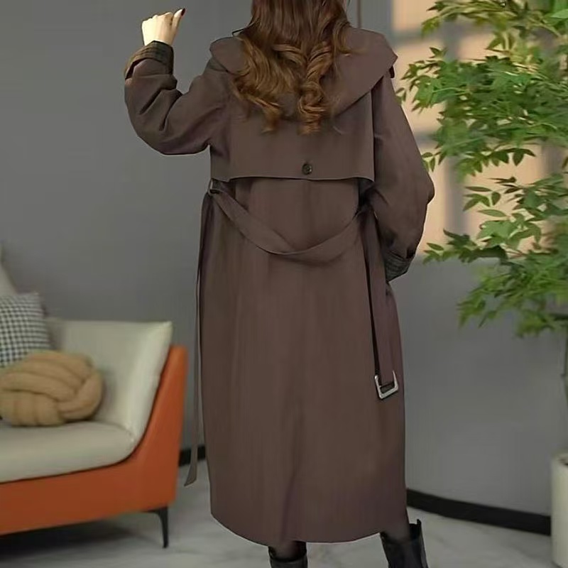 plus size women's new long sleeve high waist printed banquet dress mid-length skirt D02800