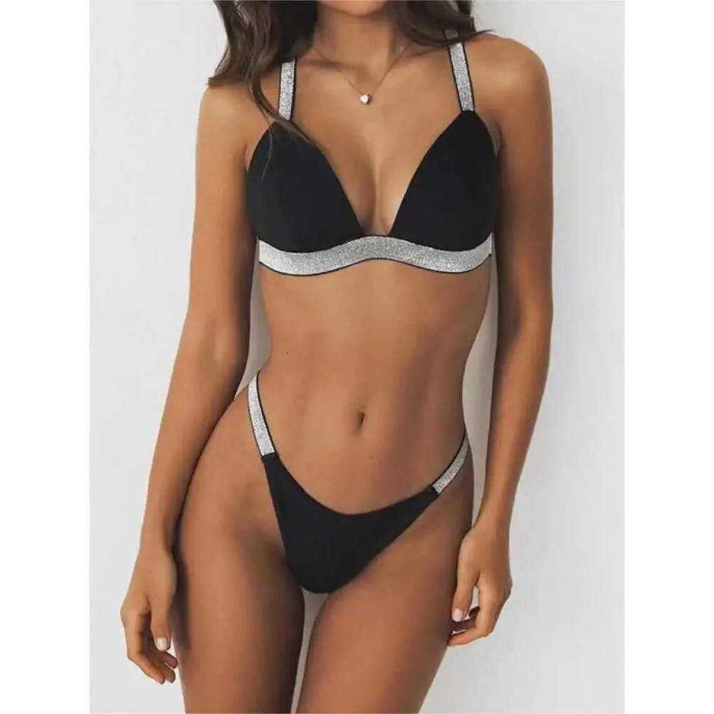 Sexy Leoprd Print Micro Bikini Push Up Padded Thong Swimwear Female Beach Swimming Suits for Bathing Suit Plavky Women