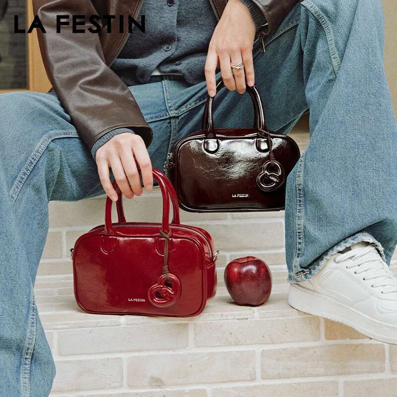 LA FESTIN Original Brand Handbags Women New Fashion Shoulder Designer Boston Lady Cross Body Bag