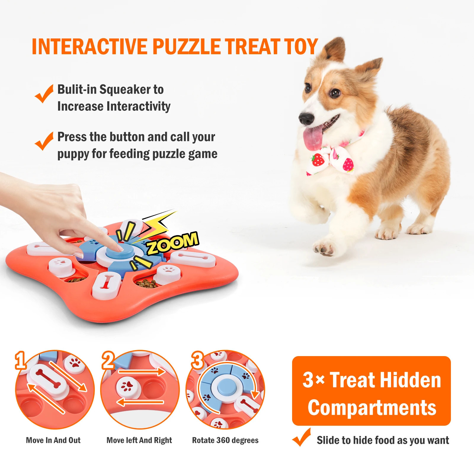 Dog puzzle toys for IQ training and psychological enrichment interactive dog toys for large medium and small dogs 250402