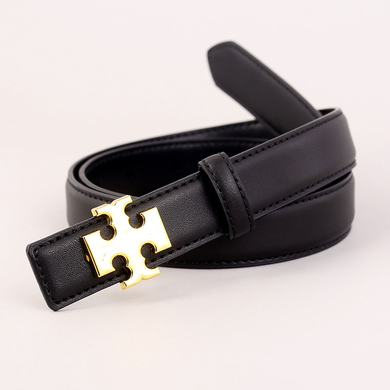 High quality genuine leather belt luxury designer torybur womens belt Black/white/Brown lady belt with belt box