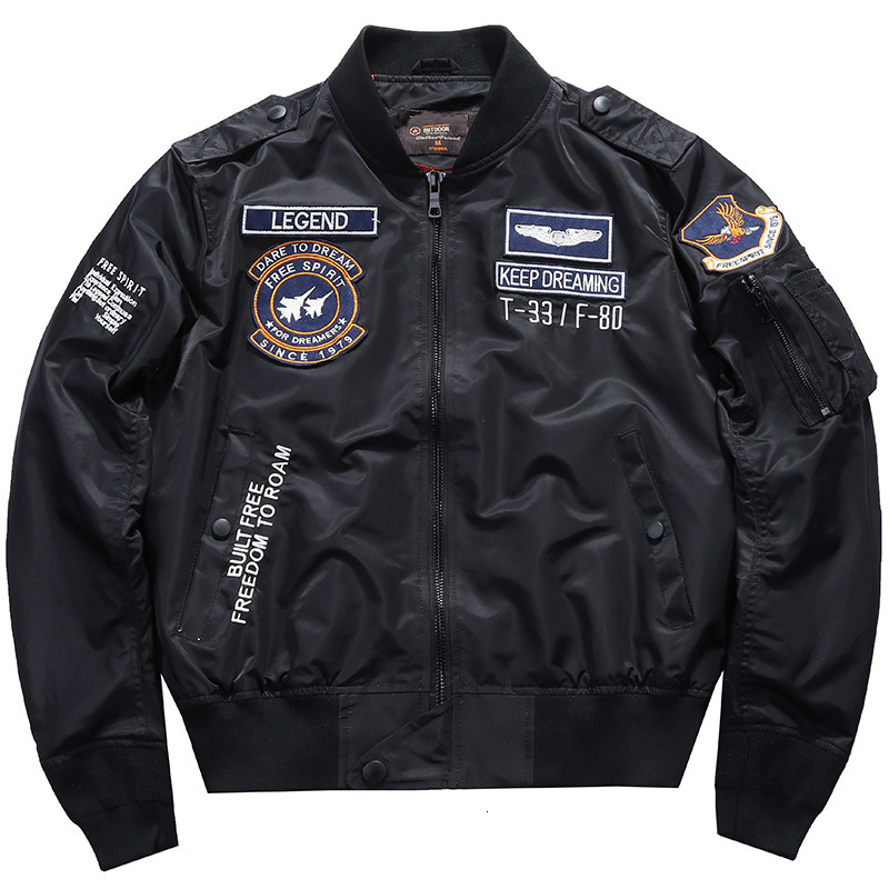 Spring And Autumn New MA1 Pilot Jacket Men's Korean Version Embroidered Baseball Jacket Autumn Large Size Workwear Jacket Designer Jacket Trendy  - view 3