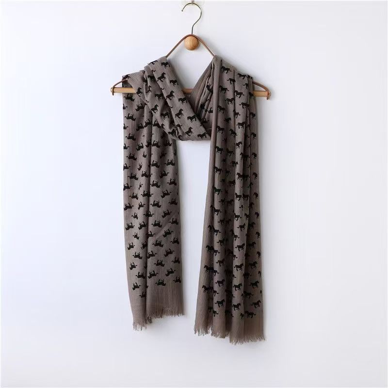 T423 travel printed scarf soft spring and summer light gauze scarf sunscreen air conditioning shawl home leisure foreign trade