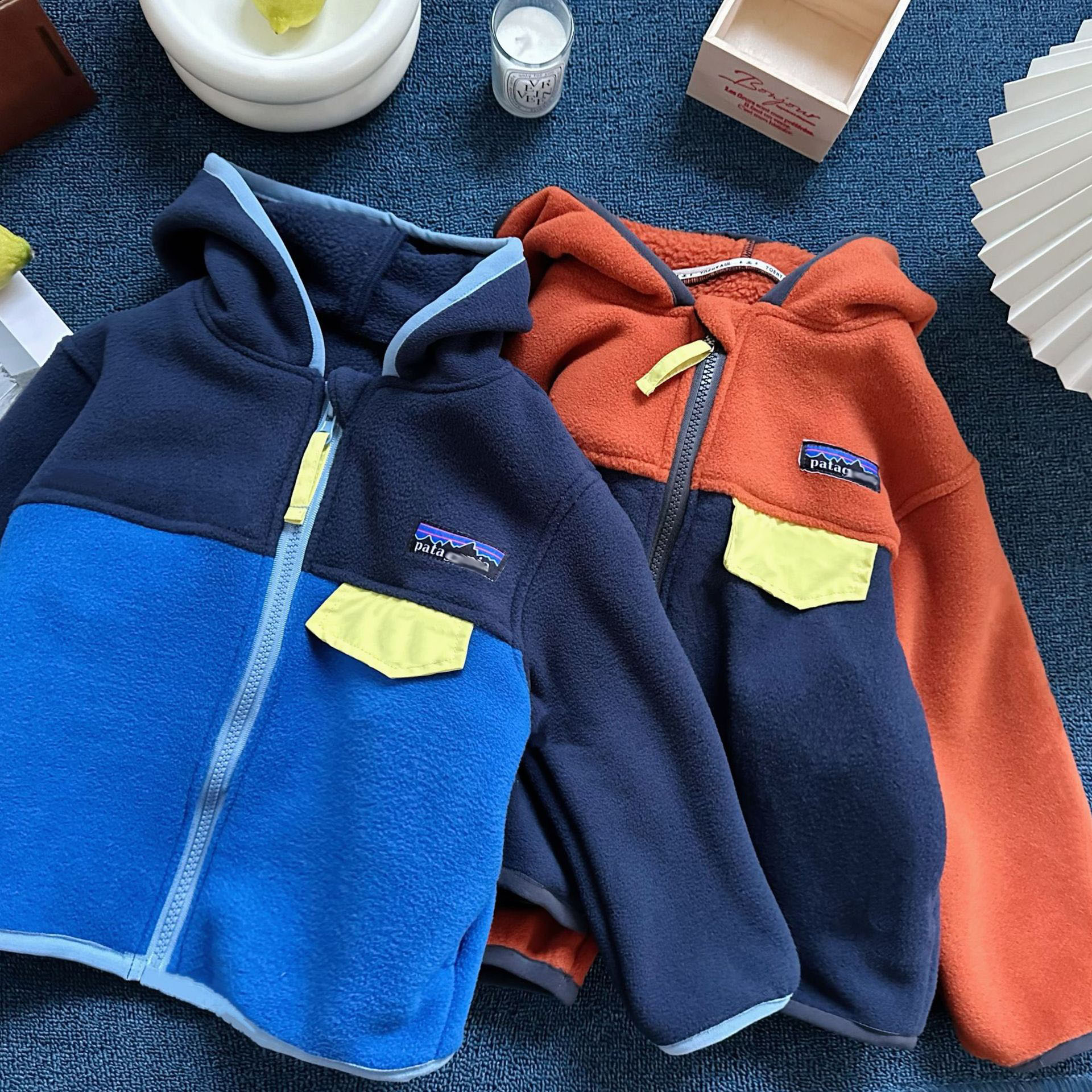 Designer 2025 Autumn Winter Kids Outdoor-Ready Sherpa Fleece Laminated Composite Jacket - Trendy Warm Coat for Toddler & Young Children