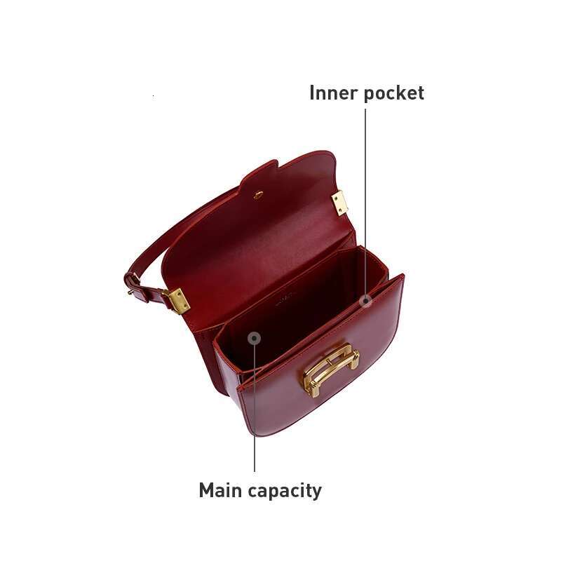 LA FESTIN Original Women 2024 New Trendy High-End Wedding Shoulder Commuting Handbag Retro Style Saddle Bag