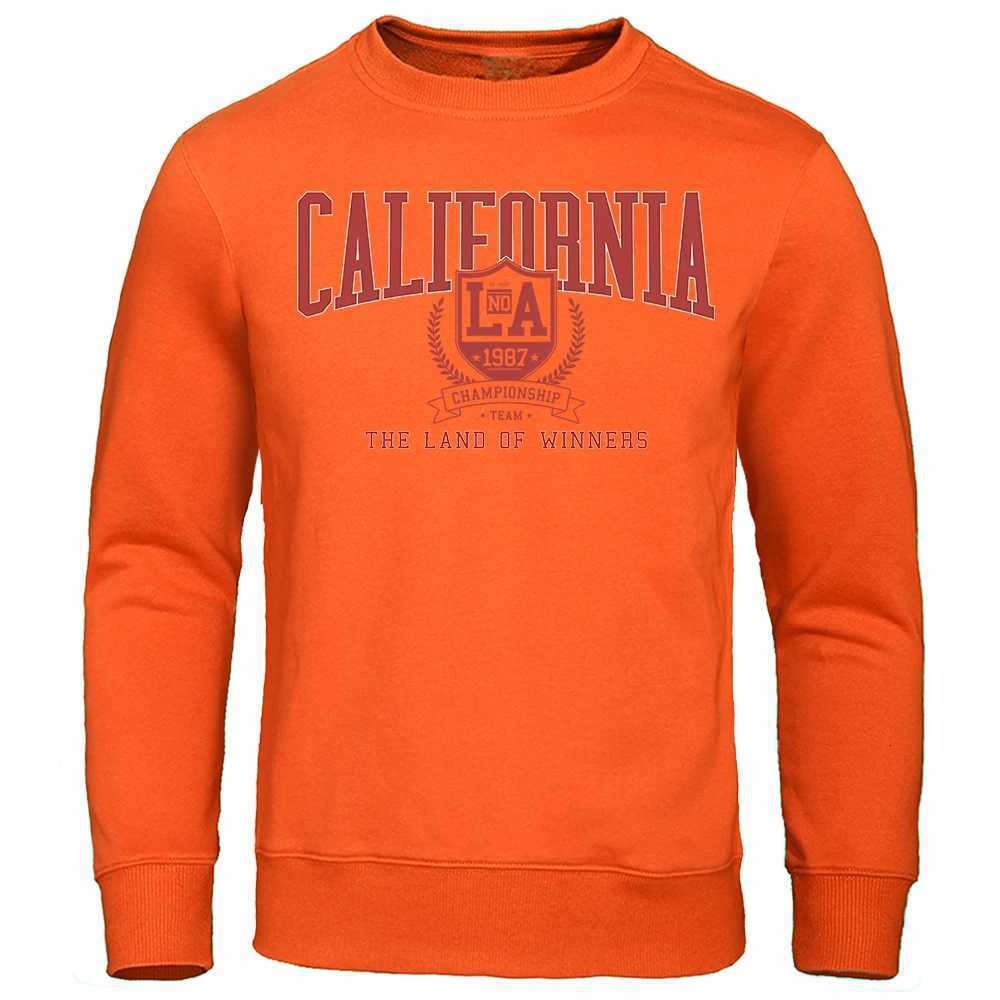 CaliforniaLA -The Land Of Winners Hoodies Male Casual S-Xxl Sweatshirt Retro Shoulder Drop Pullovers Funny Hoody Hoodie Men W251106