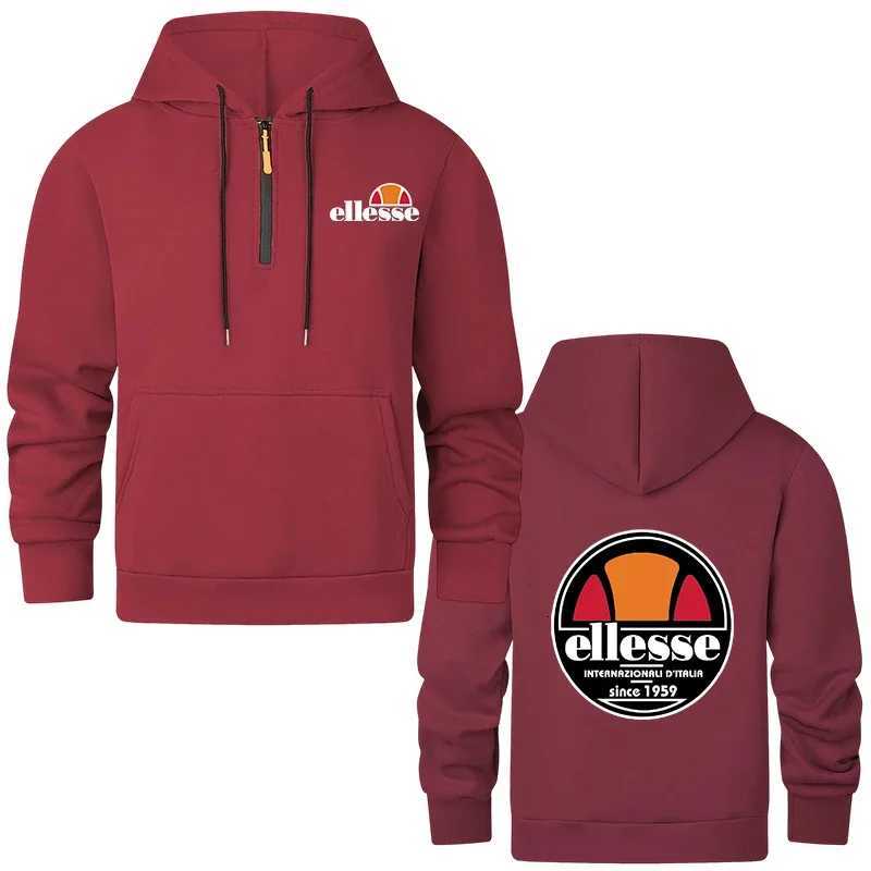 Men Sweatshirts Spring Autumn Pullover Half Zipper Pullover for Male Hoody Outdoor Sweatshit Solid Color Stand Collar S-3XL W251106