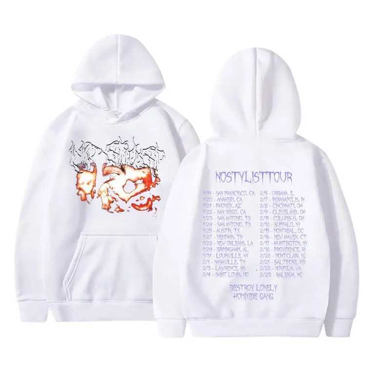Rapper Destroy Lonely NoStylist 2023 Graphic Hoodie Mens Fashion Street Sweatshirt Male Tops Men Hip Hop Rap Oversized Hoodies W251106