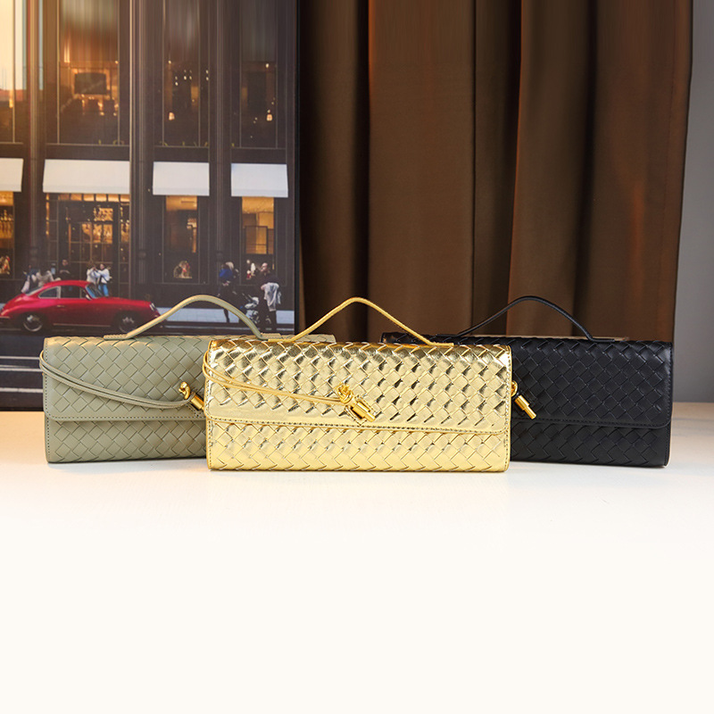 New Autumn Winter Handmade Woven Bag, Versatile For Daily Use, With Horizontal Handle And A Stylish Single Shoulder Crossbody Bag