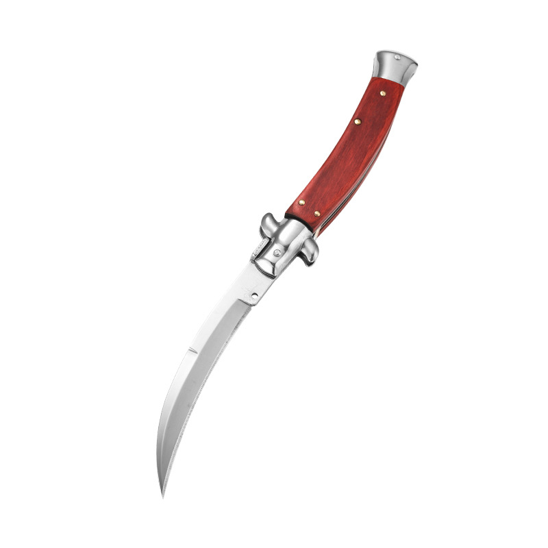 AKC Mini Portable Folding Knife for Outdoor Camping Survival Tactical Knifes with Nylon Sheath Lightweight and Durable