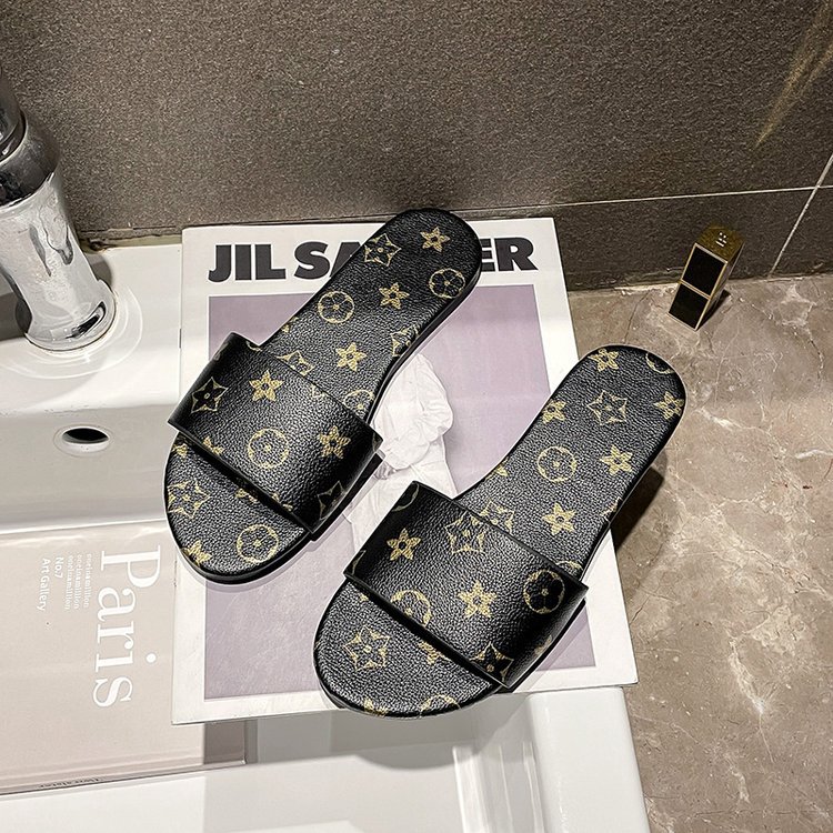 Women's summer new fashion star set toe flat net red slippers outdoor casual sandals beach shoes