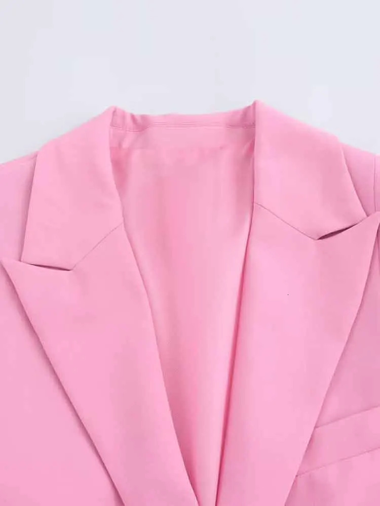 European womens fashionable casual jacket shoulder lining loose collar long sleeved jacket 250402