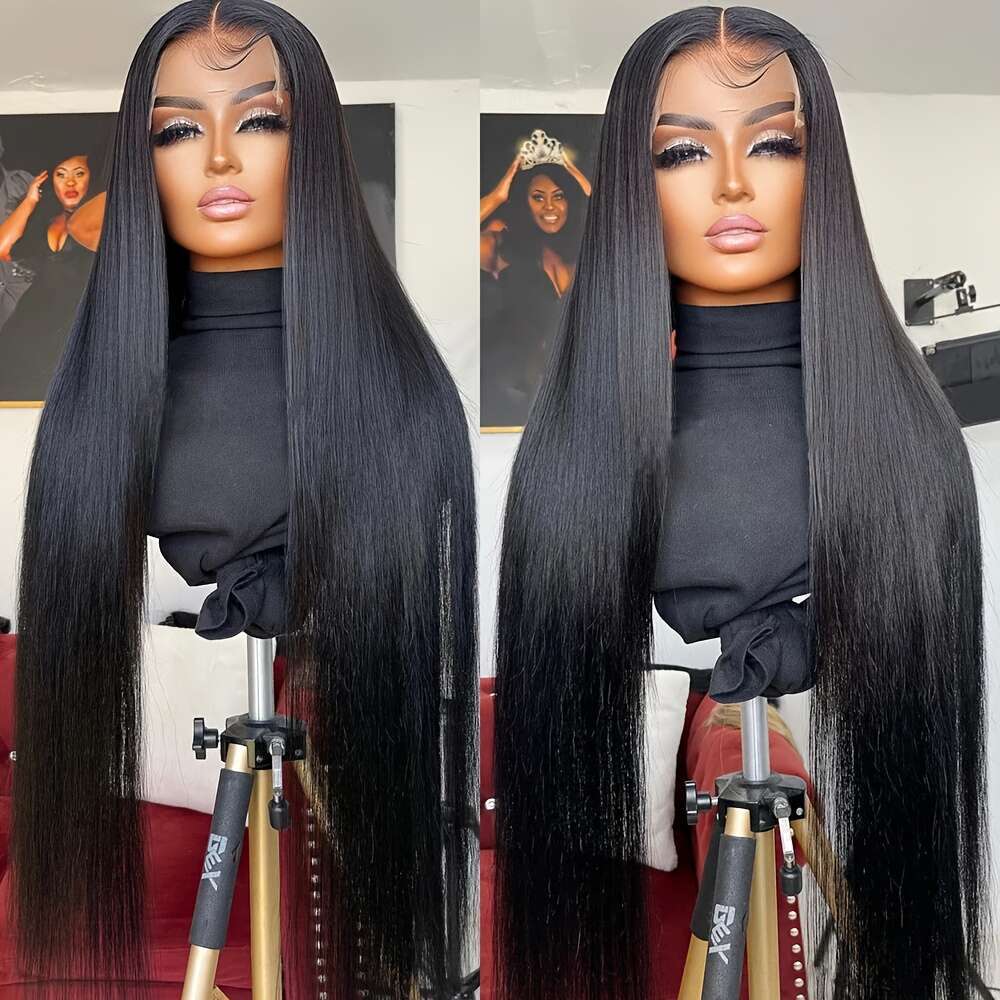 360° Lace Frontal Human Wig With Baby Hairs - 150 Density Full Lace, 100% Pre-Plucked Natural Color, Straight Hair Texture, Realistic Look