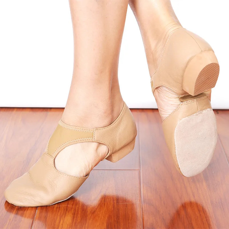Genuine Leather Stretch Jazz Dance Shoes For Women Ballet Jazzy Dancing Teacherss Dance sneaker Sandals Excercise Shoe 1305 250402