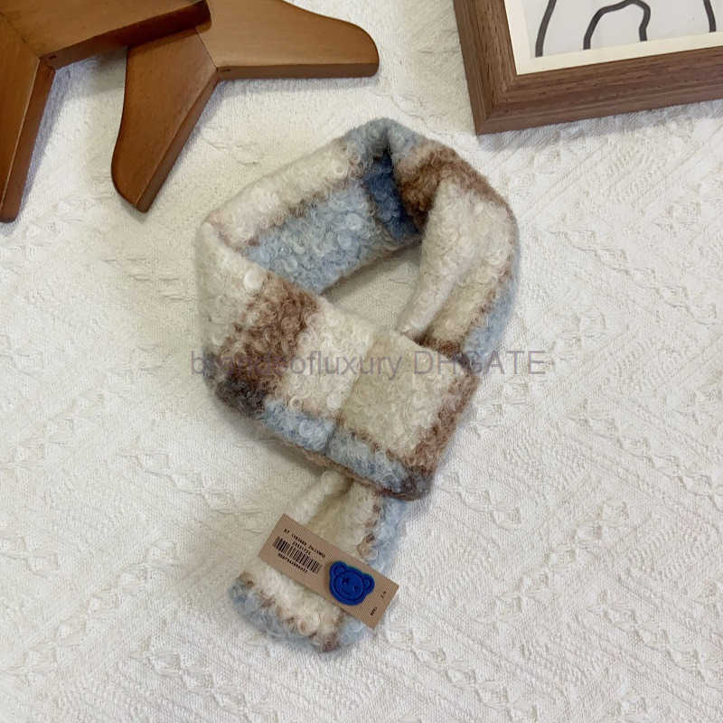 Pet winter warm sheepfold plaid scarf teddy bear Schnauzer large medium small dog cat dog scarf