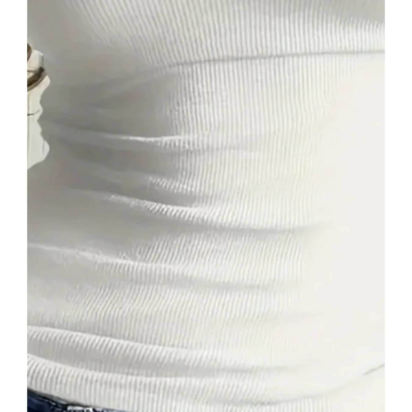 Womens Y2K Plus size 1XL-5XL pleated decorative strapless vest womens casual solid slim fit sleeveless vest 250402