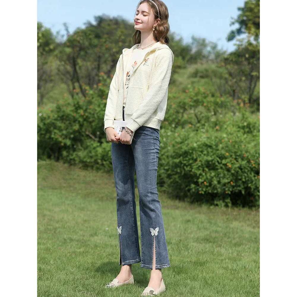 Casual Hooded Jacket For Women Muscle Jacquard Embroidery Spring New Loose Gentle Female Coats
