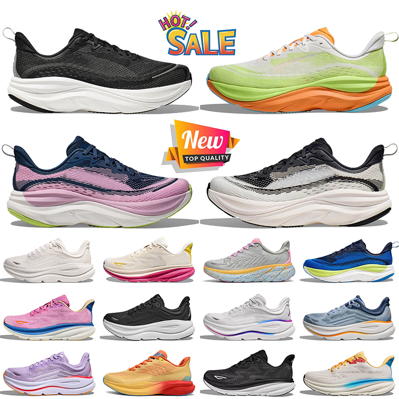 Fashion Designer Bondi 8 Clifton 9 Mach 6 Skyflow Running Shoes Black White Pink Green Blue Mesh Tennis Runners Sports Sneakers dhgate Women Mens Trainers Size 36-45