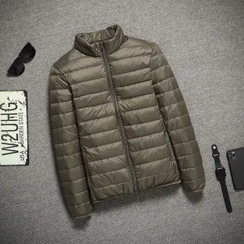 90% White Duck Down Hooded Jackets Warm Coat Parka Men Portable Outwear Mens Coat Autumn Winter Ultralight Thin Down Jacket